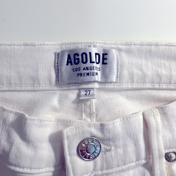 AGolde White Skinny Jeans, Size 27 - Picture 2 of 6